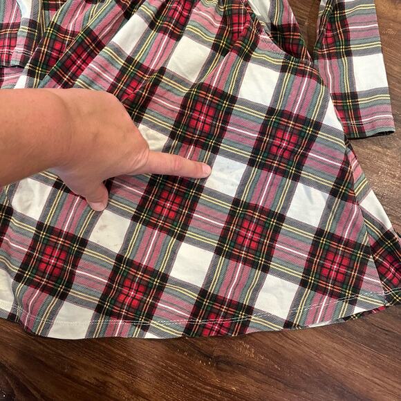 Hanna Andersson Red and White Plaid Kids Dress - Picture 9 of 11